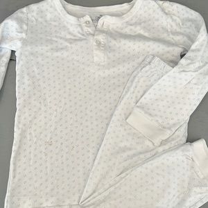 Boy’s Baby Bliss blue dot pajama set, size 5, good condition